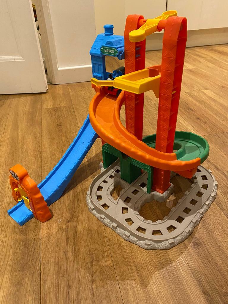 my first thomas and friends twisting tower tracks